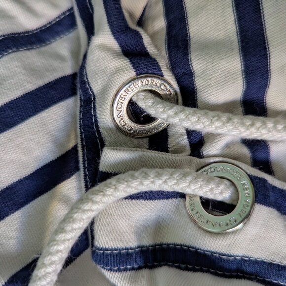 Coach x Saint James' Limited Edition Collection Breton Striped Drawstring top M - Picture 3 of 10